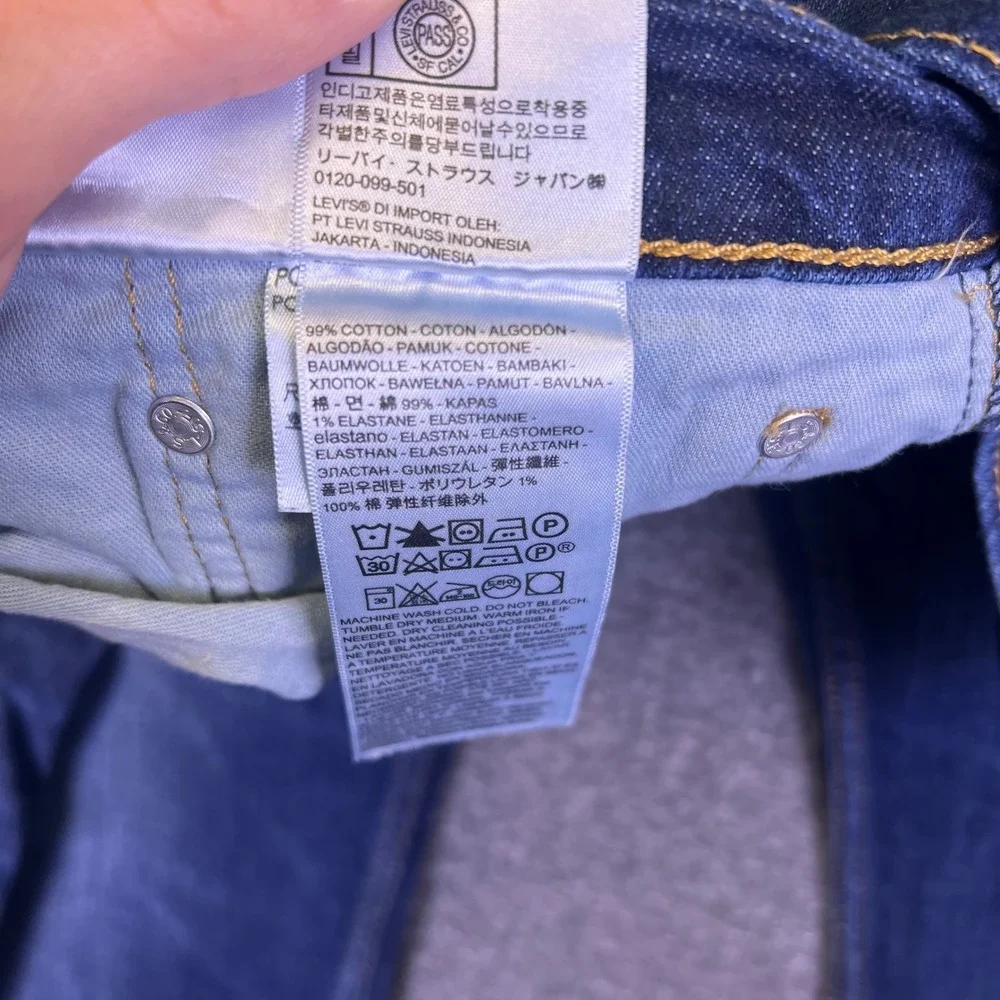 Levis 569 Jeans Men 44x30 Blue Loose Straight Baggy Casual Relaxed Stretch Denim